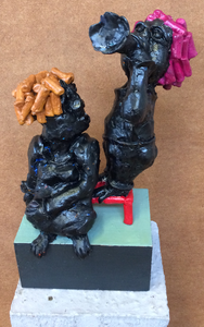 Sculpturen van steen, klei, hout en bijenwas