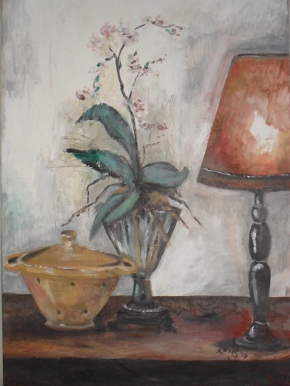 Stilleven met visschaal