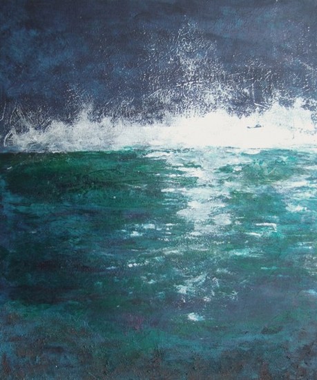 from the edge of the deep green sea