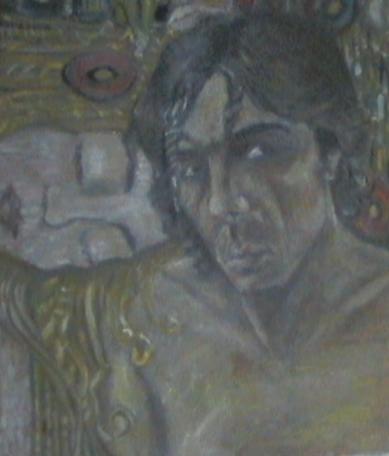 Zelfportret met vrouw