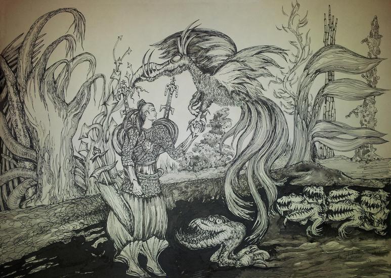 warrior of the magic bird