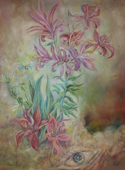 flowers and eye of guardian