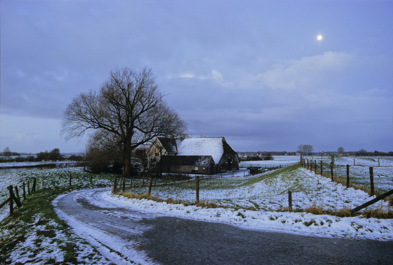 Winter boerderij