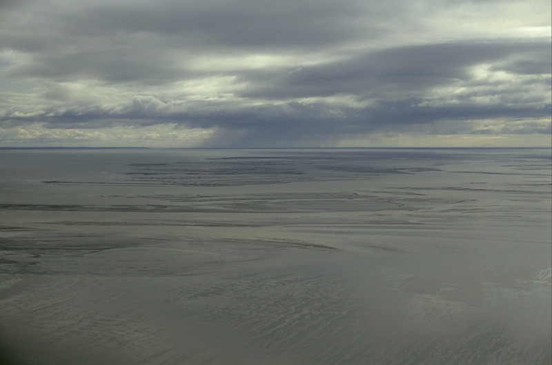 Regen bovend de Beringzee