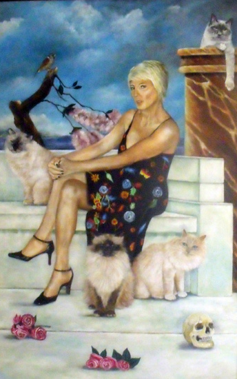 Tineke en haar katten