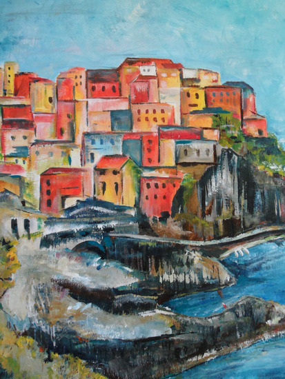 Italiaans dorpje op een berg