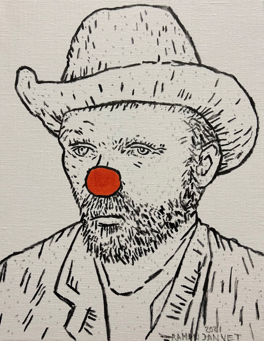 Vincent van Gogh (met rode neus)