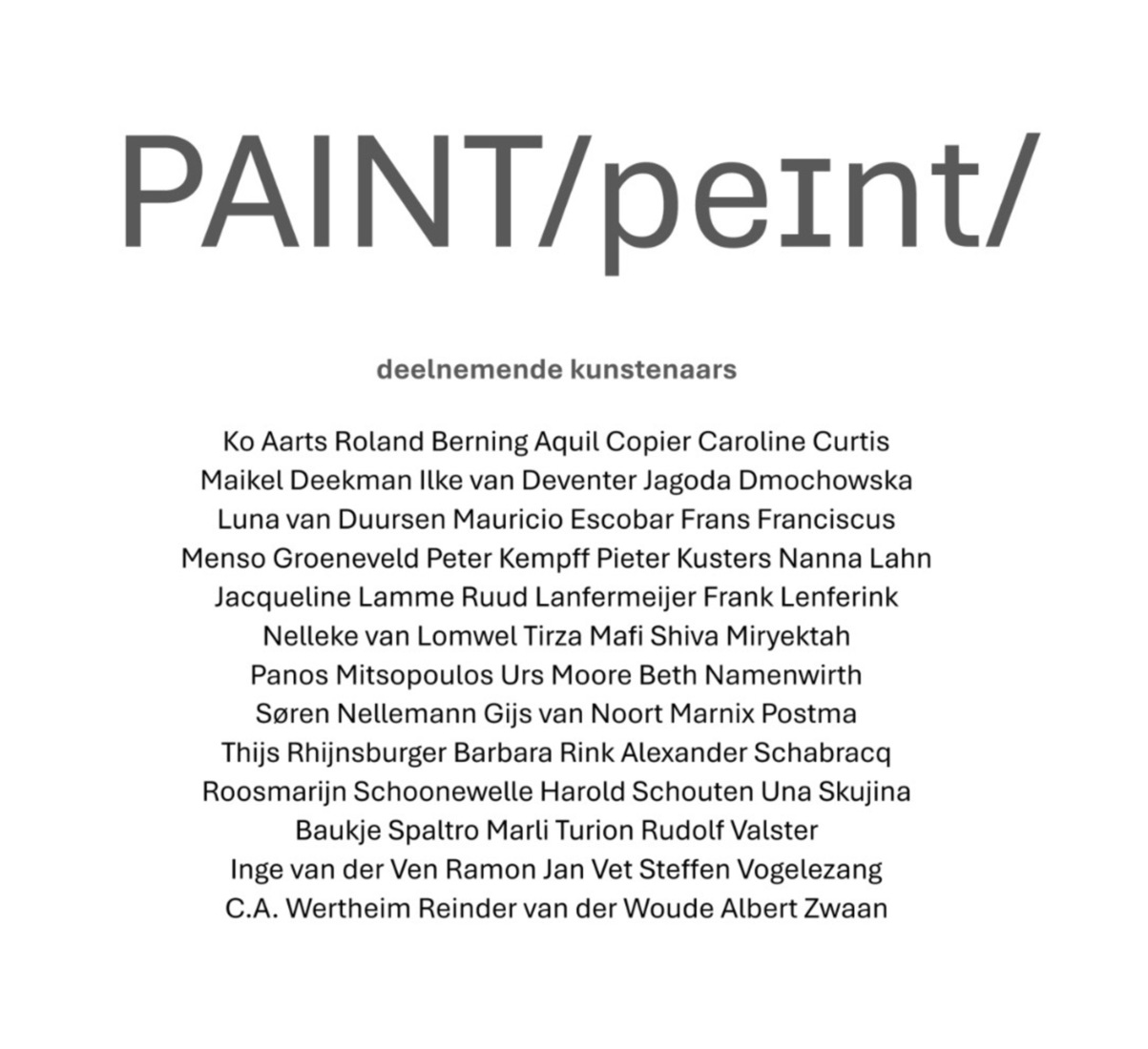 Paint/peint