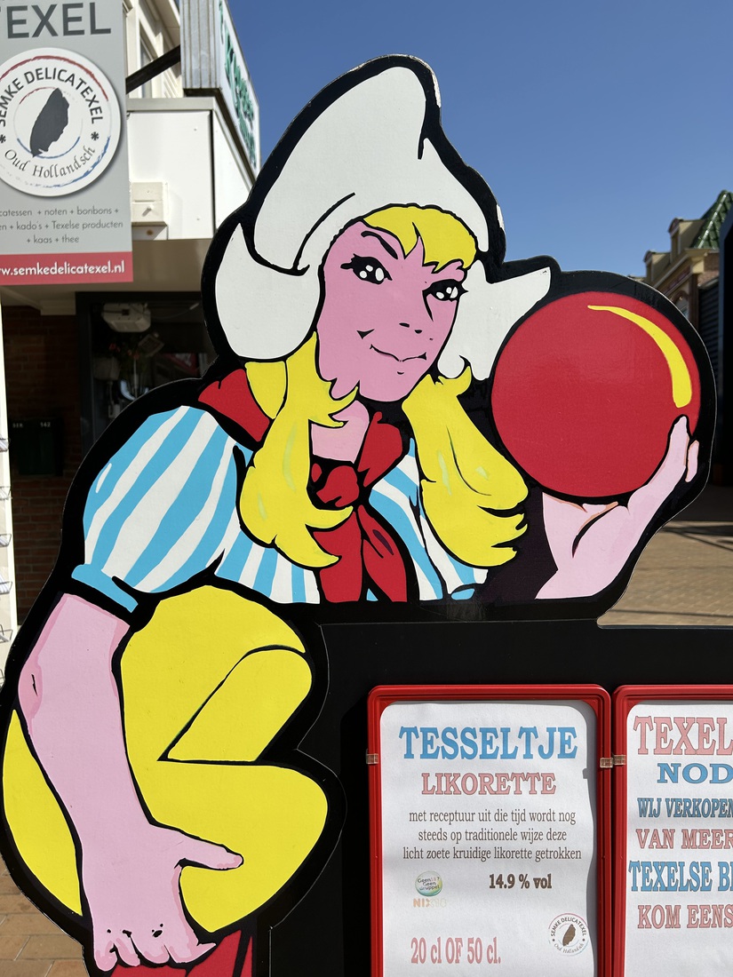 Kaasmeisje reclame bord