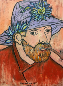 Het leven en werk van Vincent van Gogh is voor veel mensen en kunstenaars een blijvende bron van inspiratie. Ramon Jan Vet heeft in deze serie een schilder achtige ontmoeting met werken van Vincent. Was het de existentiële angst die Vincent tot zijn kunst bracht. Kun je Vincent aanvoelen en vragen stellen over de grote emoties in ons bestaan. De cyclus van leven en dood geven de werken een persoonlijke betekenis. Een andere interpretatie,ervaring,kijk op het leven en werk van Vincent en mijzelf.