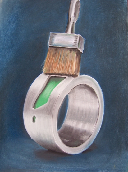 Ring met schilderskwast