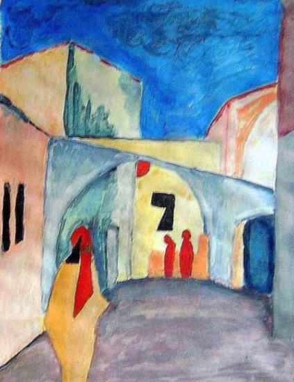 Blik in een steeg (1914)