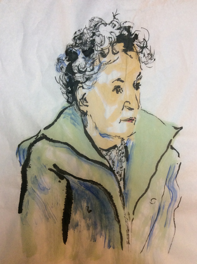 Vrouw in jas