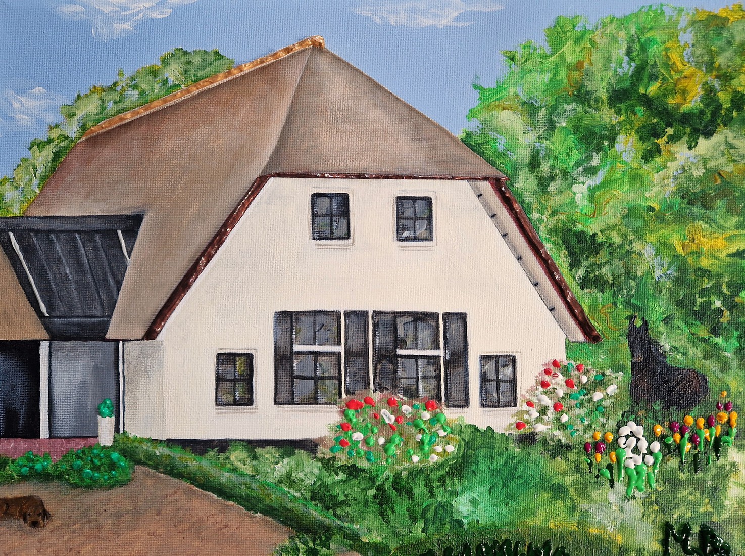 Boerderij schilderij
