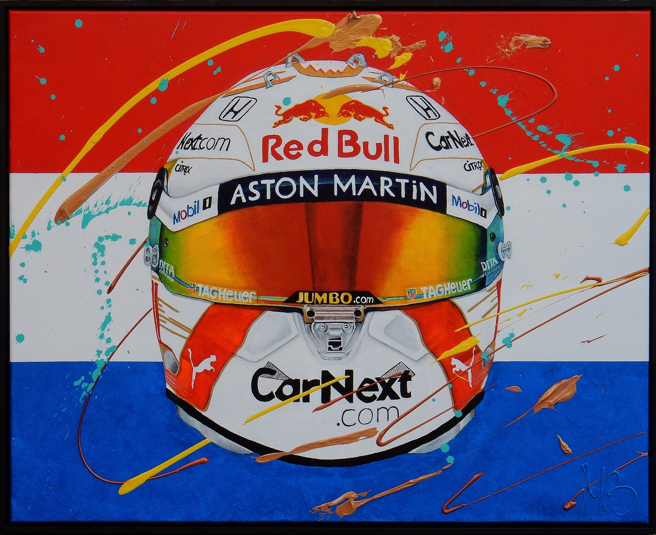 Realistisch kunstwerk Formule 1