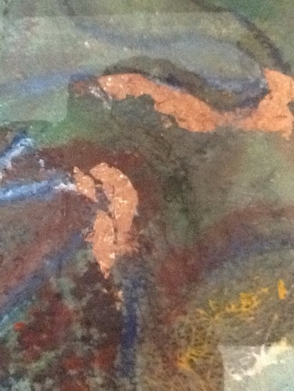 Pigmenten groene aarde en koper