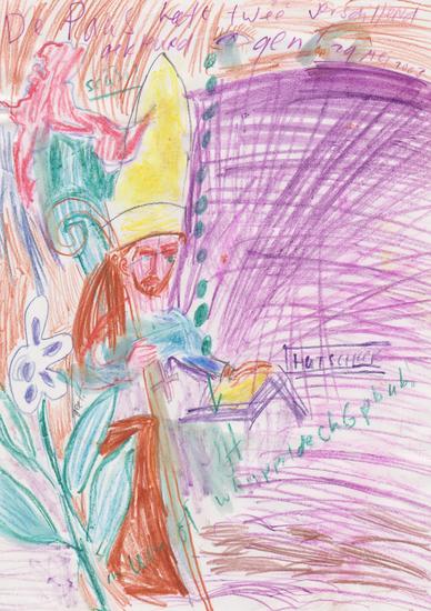 De paus heeft 2 verschillend gekleurd ogen