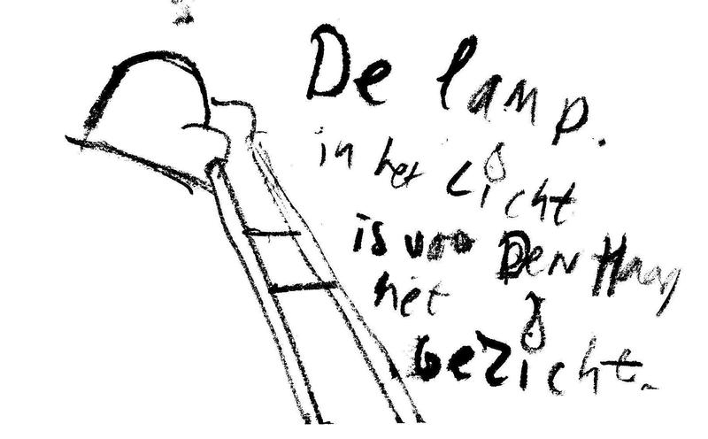 De lamp in het licht