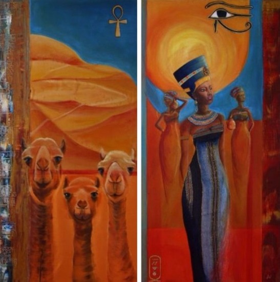 The arrival of the queen of Sheba (tweeluik)