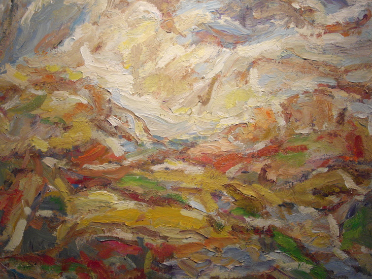 Landschap uit herinnering abstract