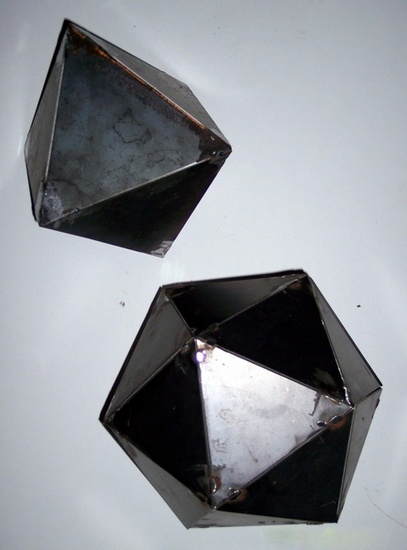 octahedron en icosahedron