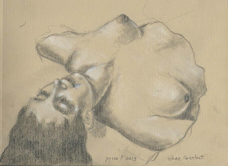 Naaktstudie naar Courbet