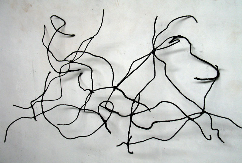 ruimtelijke tekening zwart