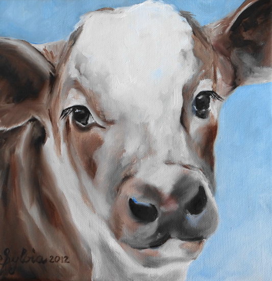 Little Cow in Pastel
