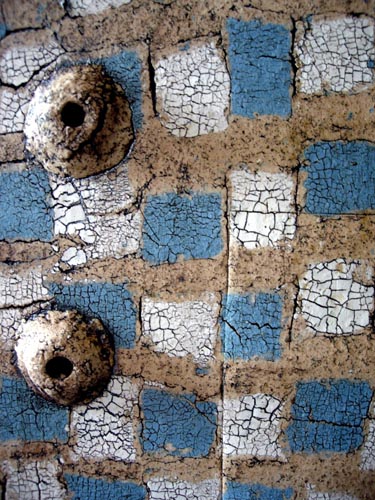 Detail Blauwe tempelbox