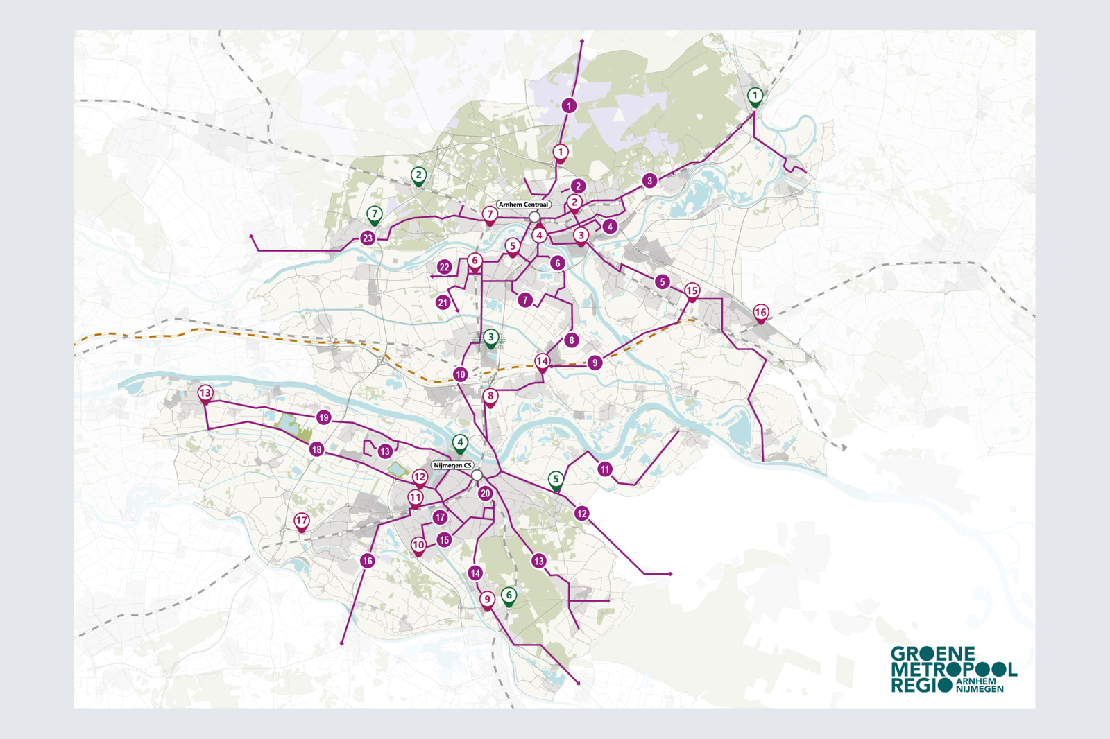 kaartmateriaal Regionaal Mobiliteits Programma