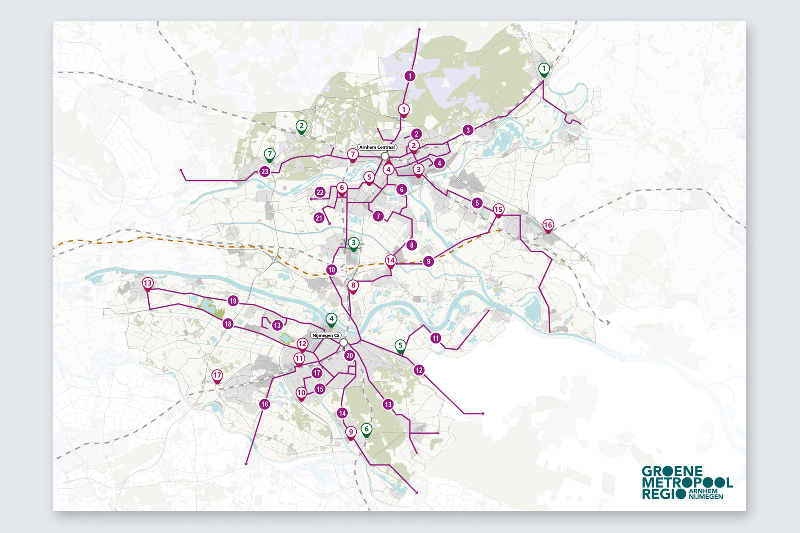 kaartmateriaal Regionaal Mobiliteits Programma