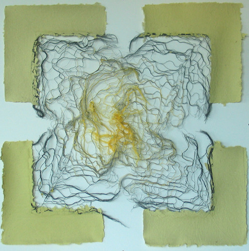 'tegeltableau' zwart-geel