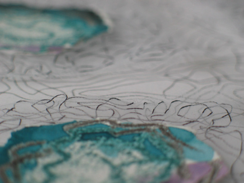 detailopname 6 vierkantjes met een groen hart