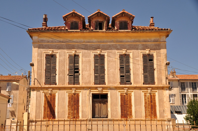 Oude gevel in Hyères