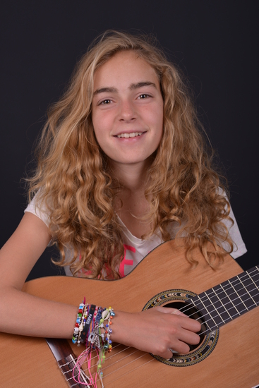Meisje met gitaar