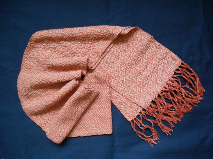 bruine ton-sur-ton sjaal