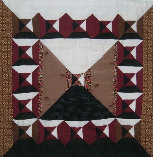 vierkant in een grote punt