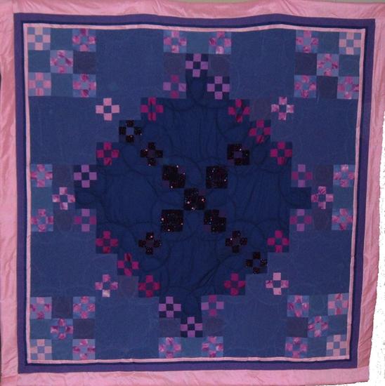 paarsblauwroze sprei