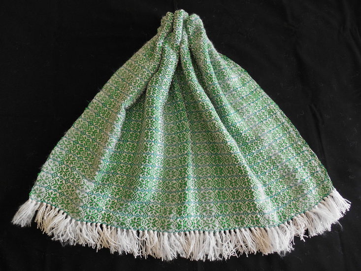 babydekentje/omslagdoek groene sterretjes