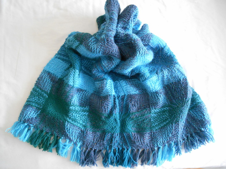 omslagdoek verschillend blauw