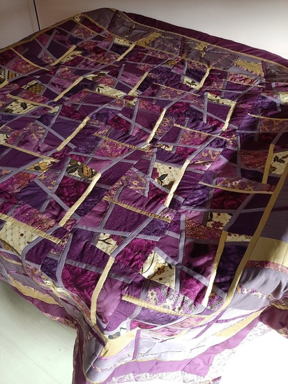 Goudpaarse 2-persoons sprei