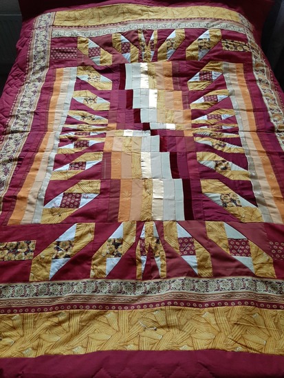 Roodgele  quilt