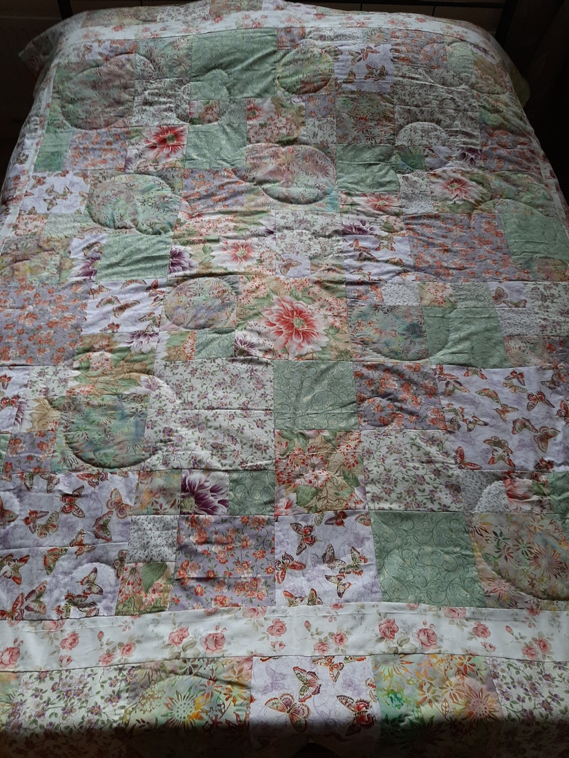 groenige pastelkleurige sprei