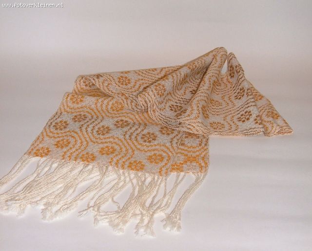geel/beige/witte sjaal