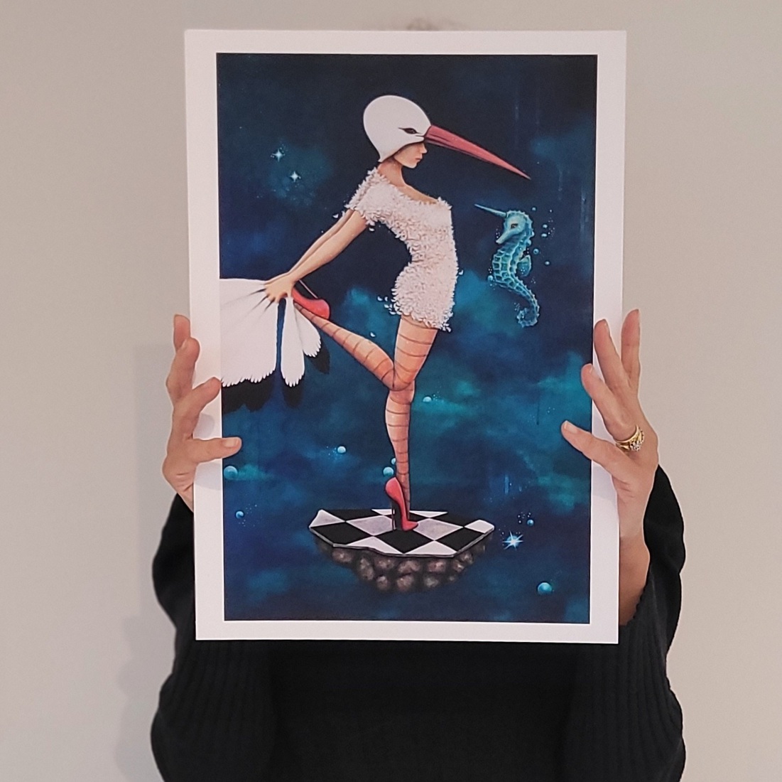 A3 print 'Poke my heart'