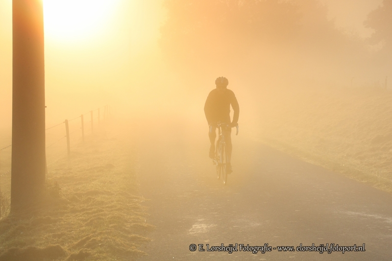 De eenzame fietser