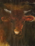 De koeienportretten heb ik in 1996 gemaakt. Ik kwam in contact met de koeienopvang ‘De Leemweg’ dichtbij Heerenveen. Bert Hollander vangt hier koeien op die daar hun dagen tot een natuurlijk einde slijten. Hier zie je koeien grijs worden! Met de koeienportretten wil ik de kracht van koe en stier tot leven brengen. Wat een mooie beesten!