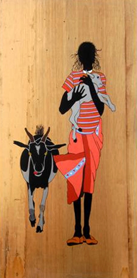 meisje met geit ethiopië