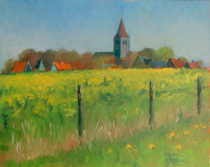 Paardenbloemen bij Oosterland