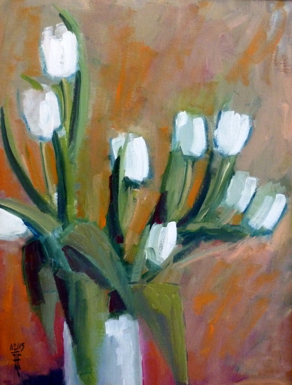 Witte tulpen